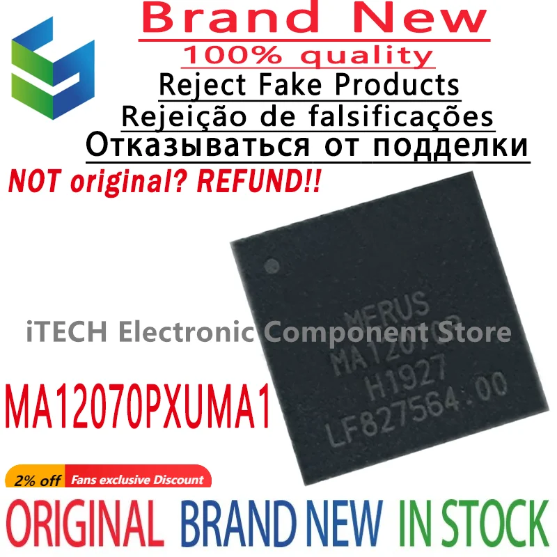 

(10-100)pcs/lot Original MA12070P MA12070PXUMA1 100% New and Genuine Chip Packing 64-QFN