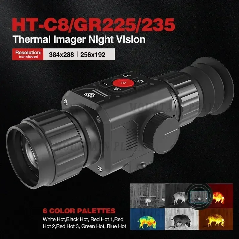 HT-C8 35mm Lens Night Vision Infrared Thermal Imager Sight for Hunting Outdoor 384*288 Pixel  Camera Monocular Telescopic