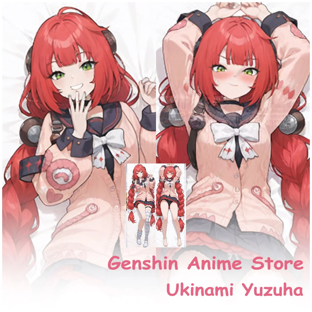 

Anime Ukinami Yuzuha King Dakimakura Cover Peachskin Anime Double-Sided Printed Otaku Pillow Cushion Covers Cosplay Props