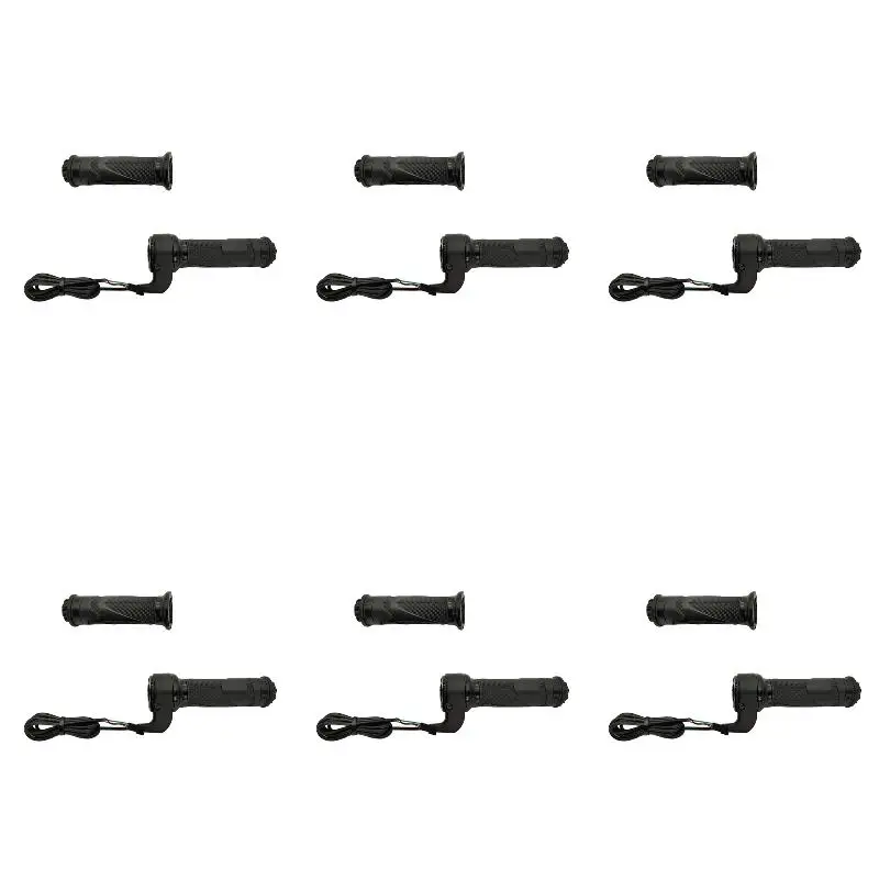 6Pack X(Electric Bicycle Throttle Grip 24V 36V 48V Connector Twist Throttle for BBS01 02 HD SM-3A