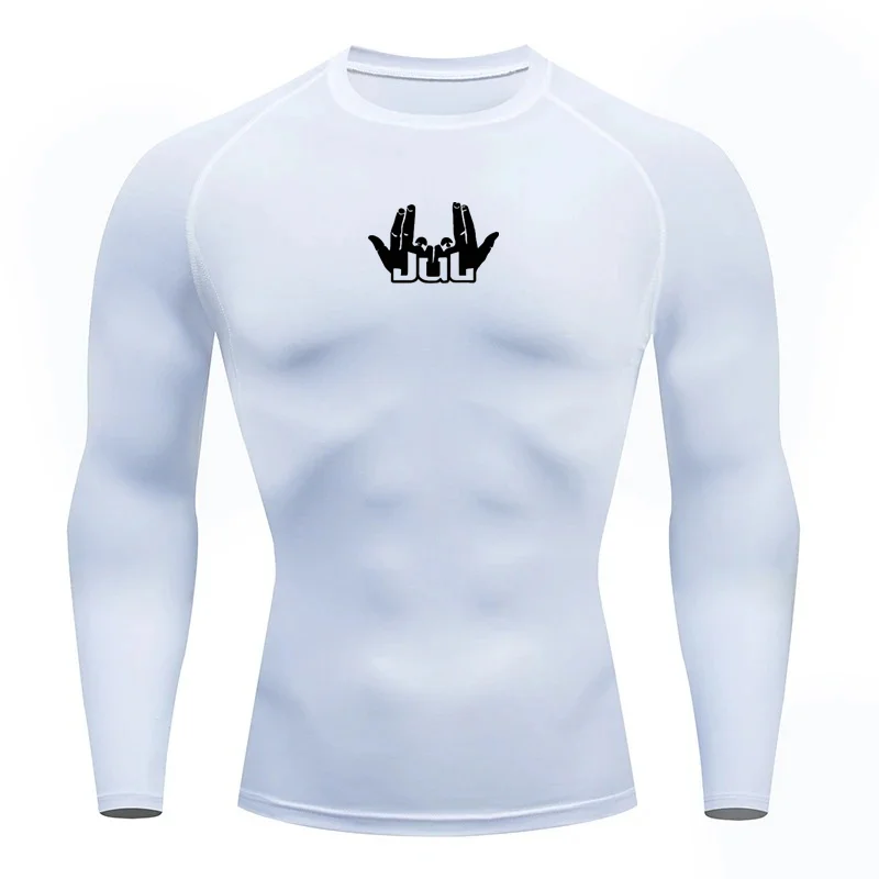 2026 Men's T-Shirt Gym Fitness Jogging Long Sleeve Male Casual Shirt Tops Tight Running Compression