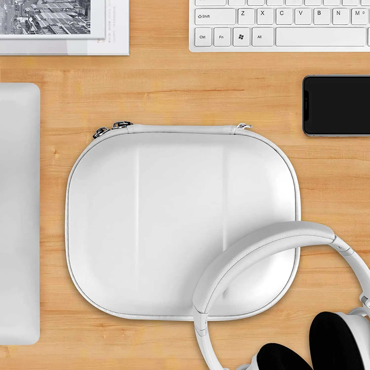 Geekria-헤드폰 케이스 파우치, Bose QC45 QuietComfort 35 II 용, 휴대용 블루투스 이어폰 헤드셋 가방, 액세서리 보관용