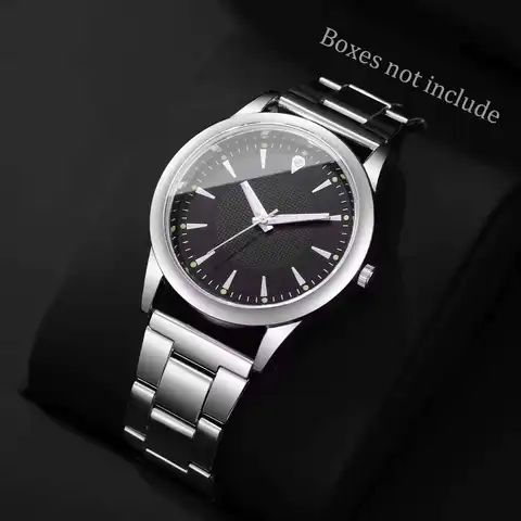 Moda masculina relógios de negócios mostrador simples relógio de quartzo masculino reloj hombre (sem caixa)