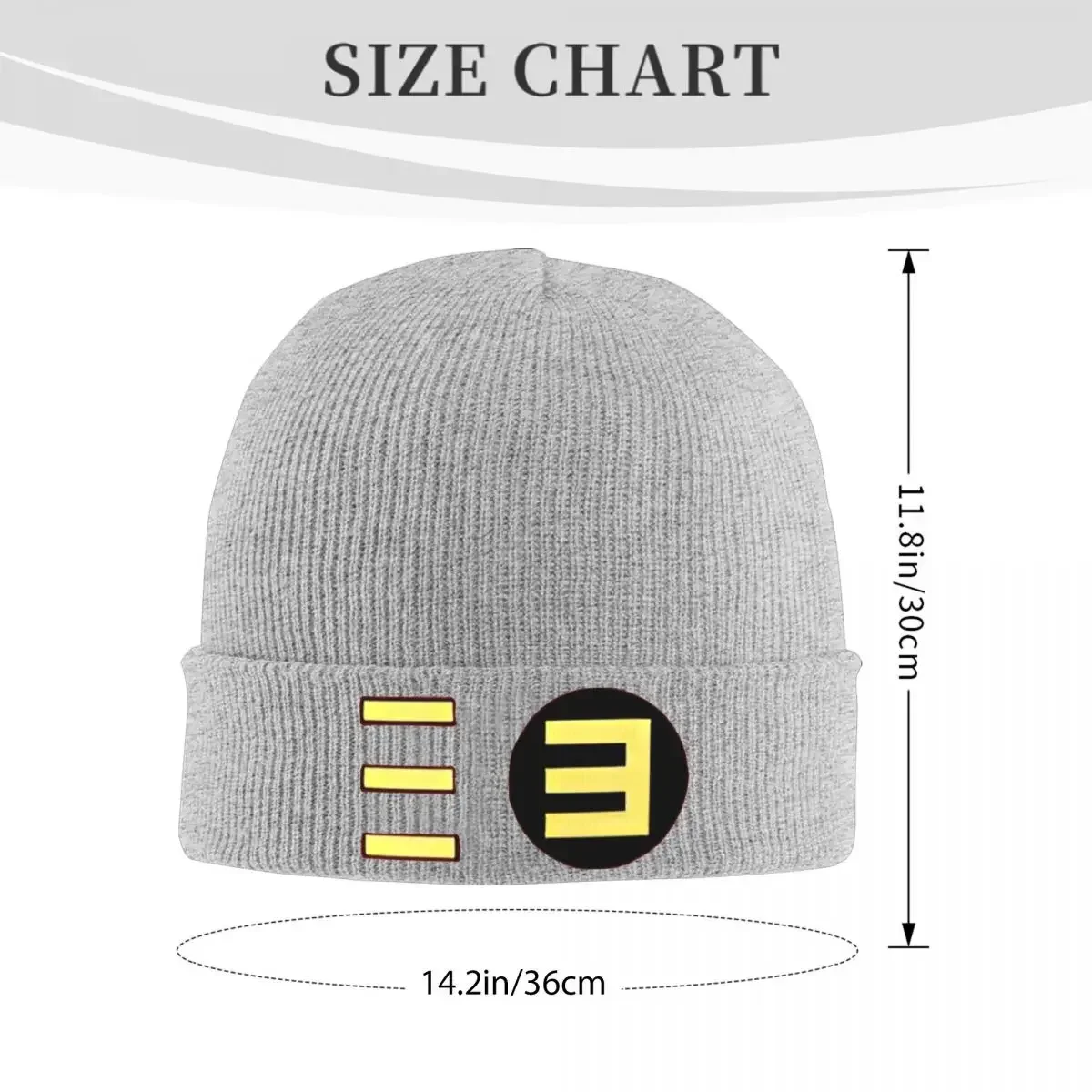 The Death Of Slim Shady Bonnet Hats eminem logo Knit Hat Men Women Casual Head Wrap Beanie Hats Autumn Winter Kpop Design Cap