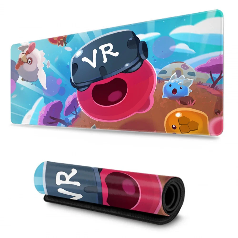 Gamer Cabinet Slime Rancher 2 Cute Large Mouse Pad Anime Desk Mat Computer Table Office Accessories Pc Gaming Mousepad Keyboard