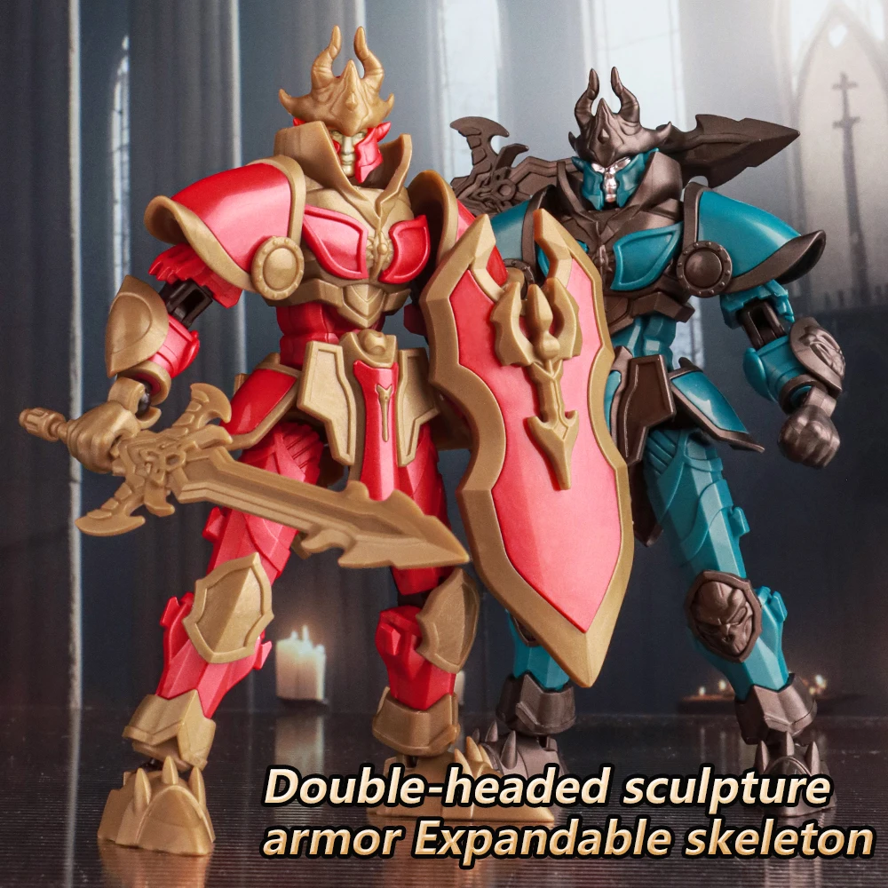 Lucky 13 movable joint doll King Arthur Lich King Knight robot assembly toy model boy gift