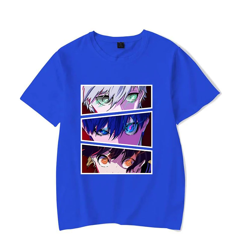 Hot Anime BLUE LOCK T Shirt Women Men Casual Personality Round Neck Short Sleeve Fashion T Shirt Summer Cool Tops