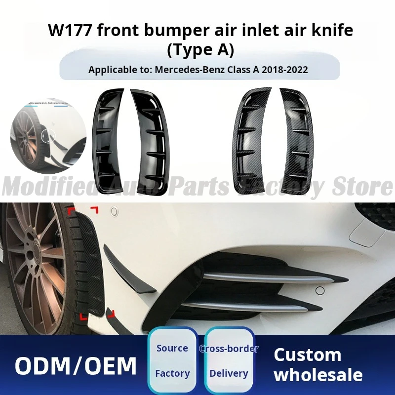 

High Quality Suitable for Mercedes-Benz New A-class A180L A200L 2018-22 AMG Front Bar Air Inlet Air Knife Modification