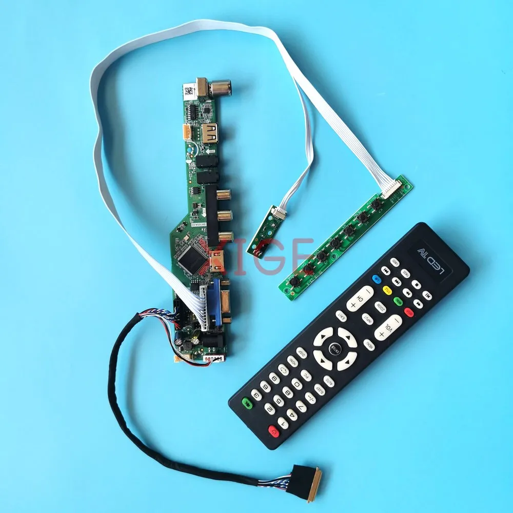 

Driver Controller Board For N116B6-L02 N116B6-L04 1366x768 HDMI+VGA+AV+USB Laptop Screen 40-Pin LVDS 11.6" Analog TV Kit DIY