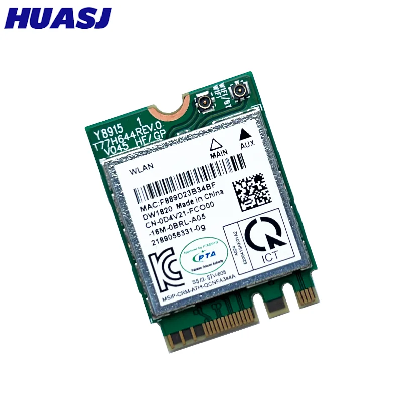 Tarjeta WiFi DW1820 NGFF 802.11ac Doble Banda Bluetooth - imagen 4