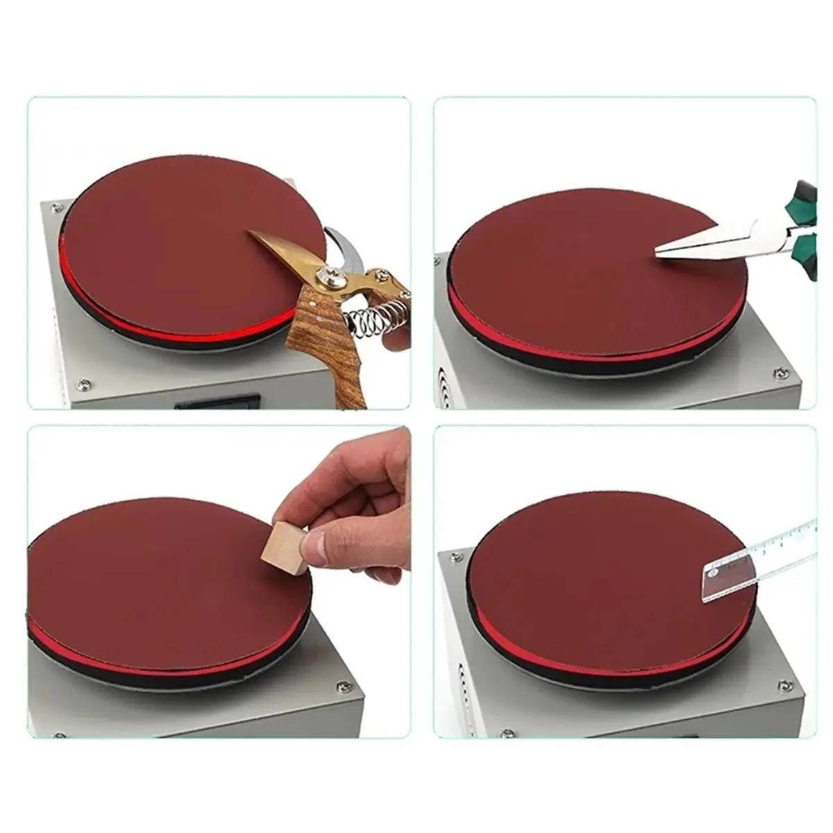 N94R Electric Mini 4 Inch Disc Sander 150W Multi-Function Exterior Polisher with LCD Display Adjustable Speed US Plug