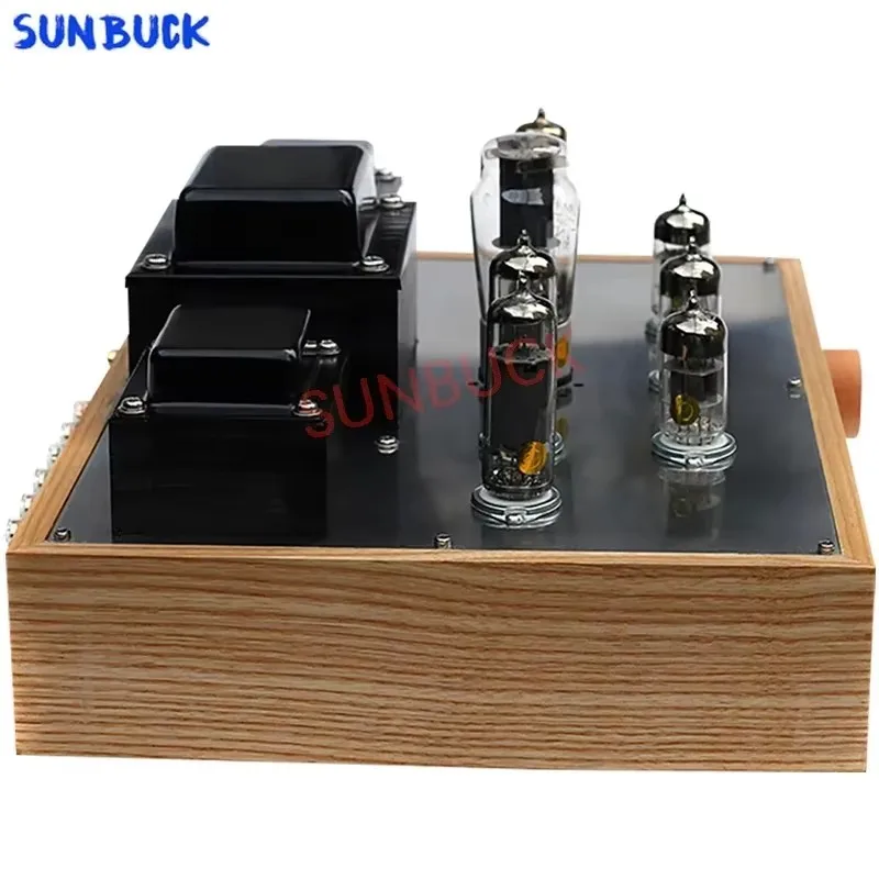 SUNBUCK 6P14 push-pull 6N3 6N1 Tube Amplifier 2.0 stereo 15W 3-segment balanced class A 6P14 Vacuum Tube Amplifier Audio view 5