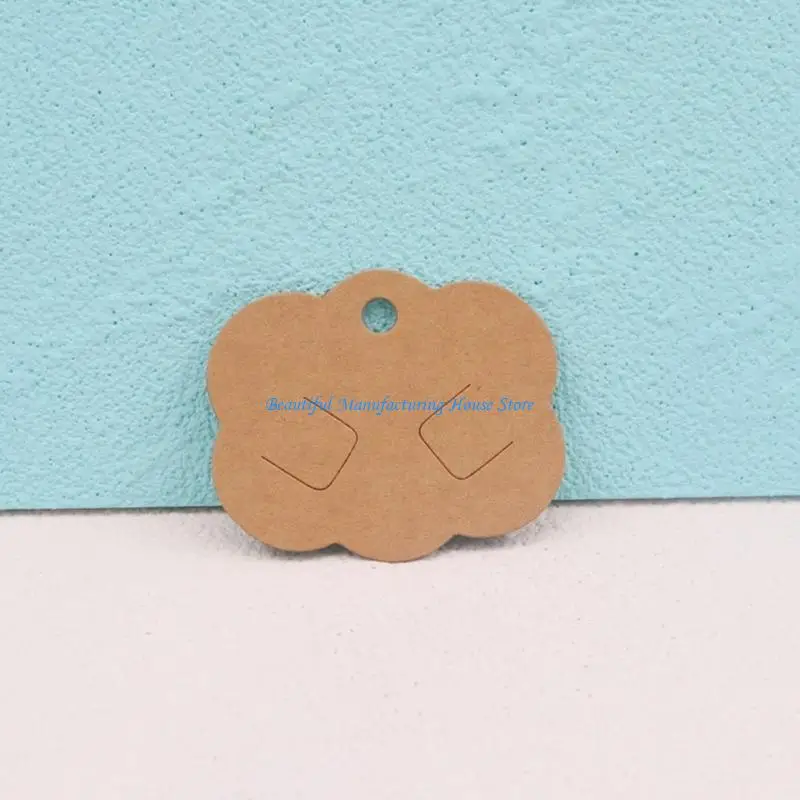 

E56A 100 Pack Necklace Display Cards Hair Clip Cards Stylish Necklace Packaging Cards Decorative Jewelry Cards Paper Texture
