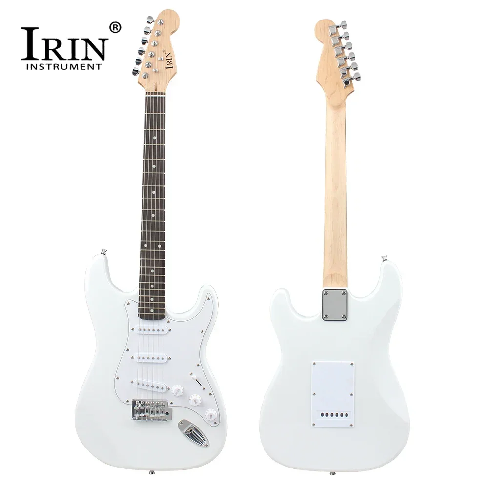 IRIN 39 Inch Electric Guitar 22 Fret Basswood Panel Electric Guitar Set with Case Amplifier Strap Capo Gutar Parts & Accessories