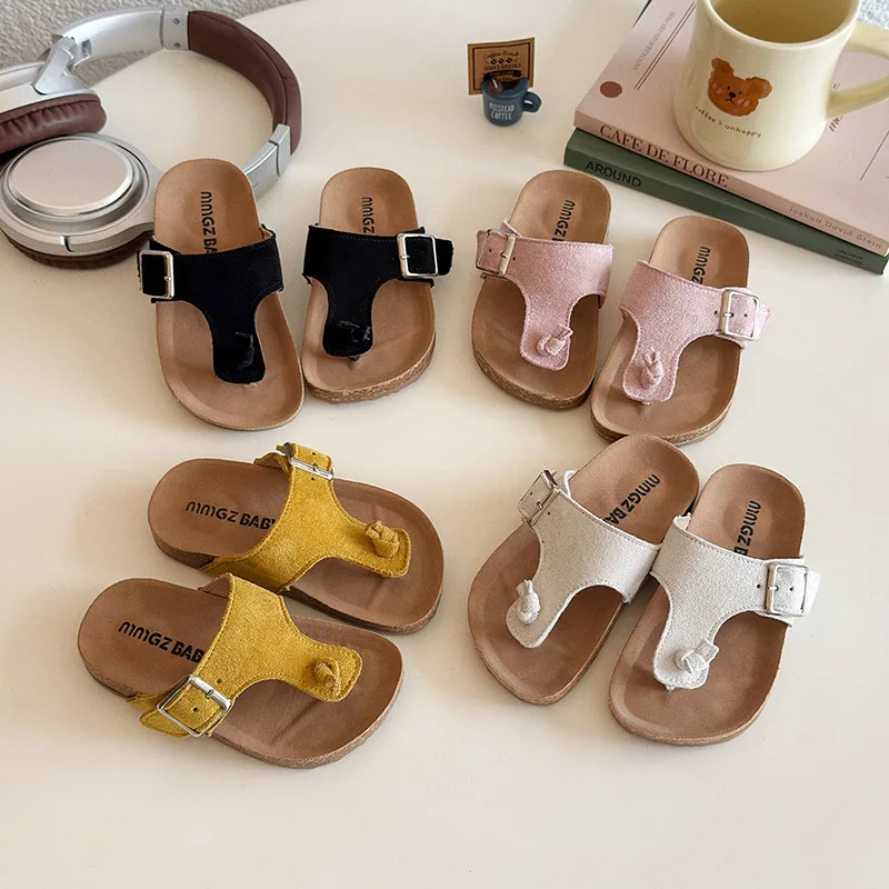 

2025 Summer New Children Casual Sandals for Girls Boys Fashion Korean Style Soft Bottom Anti-slippery Versatile Trend Beach Shoe