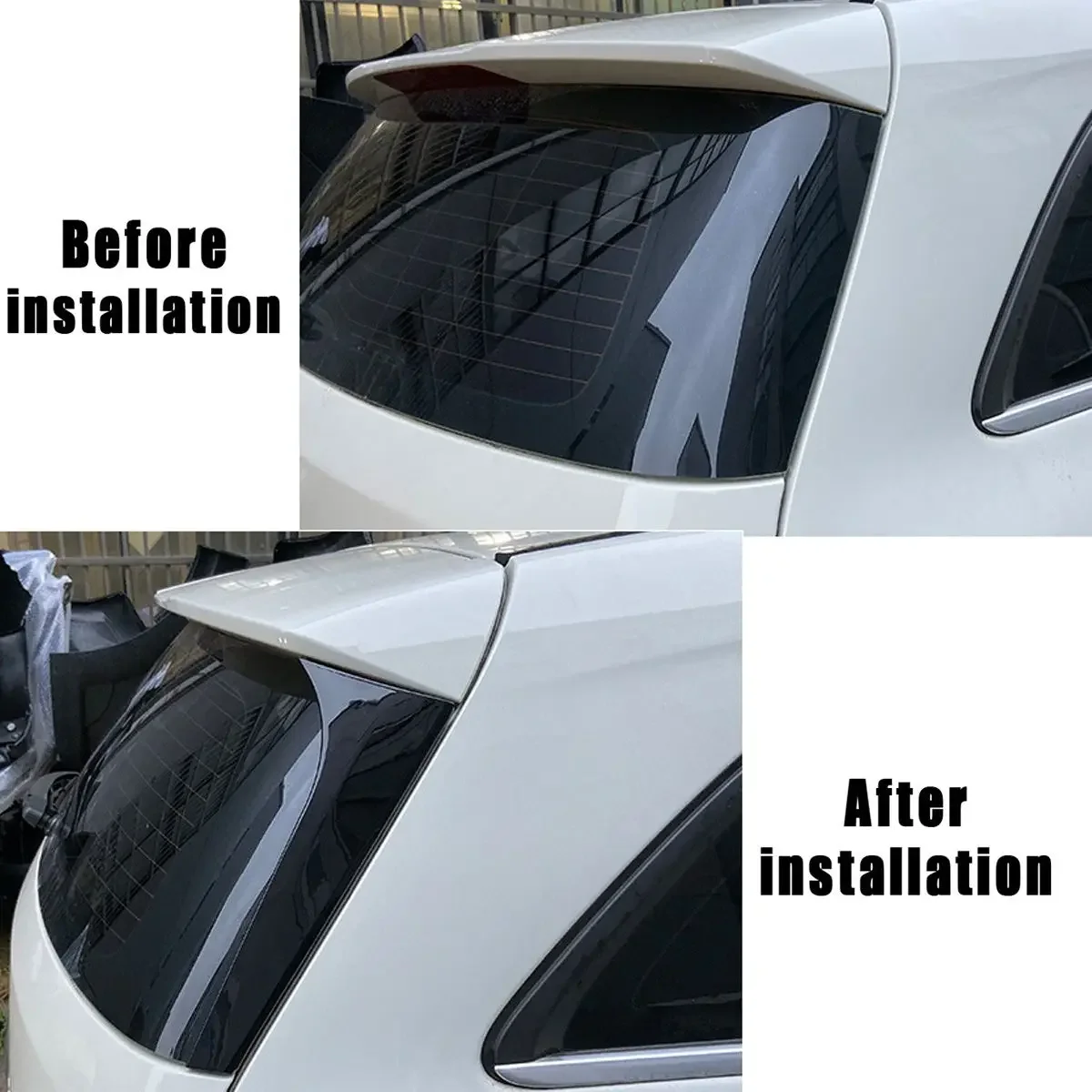 Rear Window Deflector Splitter Spoiler Canard Cover Sticker For Mercedes Benz W246 B Class B180 B200 2012-2018 Car Accessories