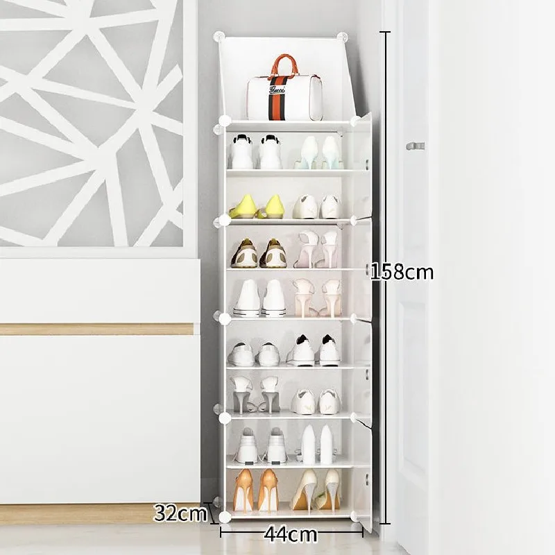 Simple Transparent Plastic Shoe Rack Household Large Capacity Dustproof Space Saving Economical Multi-layer Storage Shoe Frame