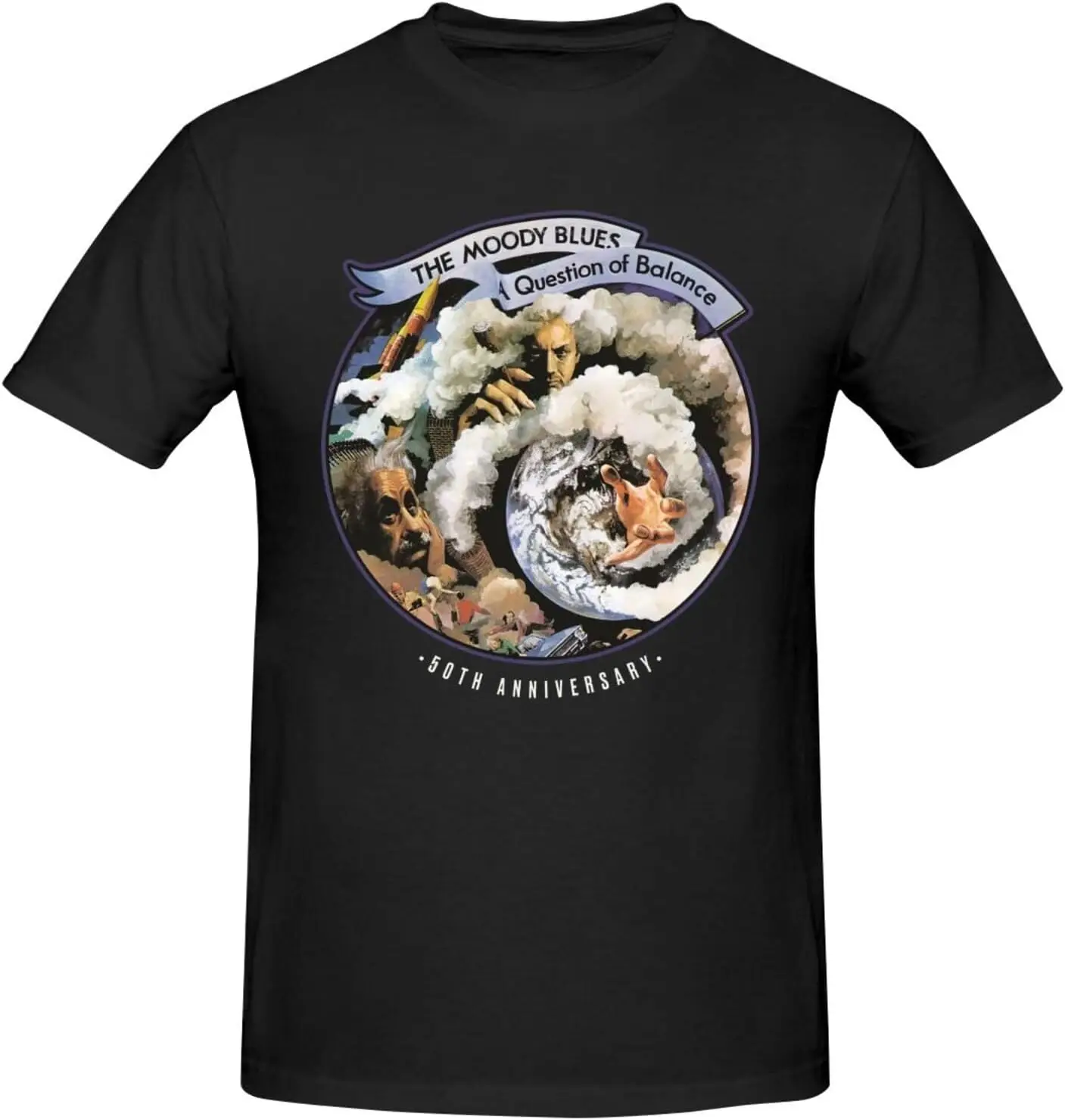 Camiseta The Rock Moody Music Blues Band para hombre, camiseta de algodón con cuello redondo y manga corta, camisetas de moda