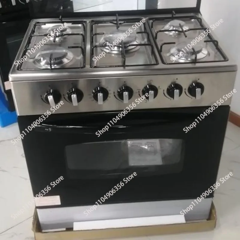 

Газовая плита с 5 конфорками и духовкой, вертикальный дизайн для барбекю, для ЕС и Великобритании, 220В