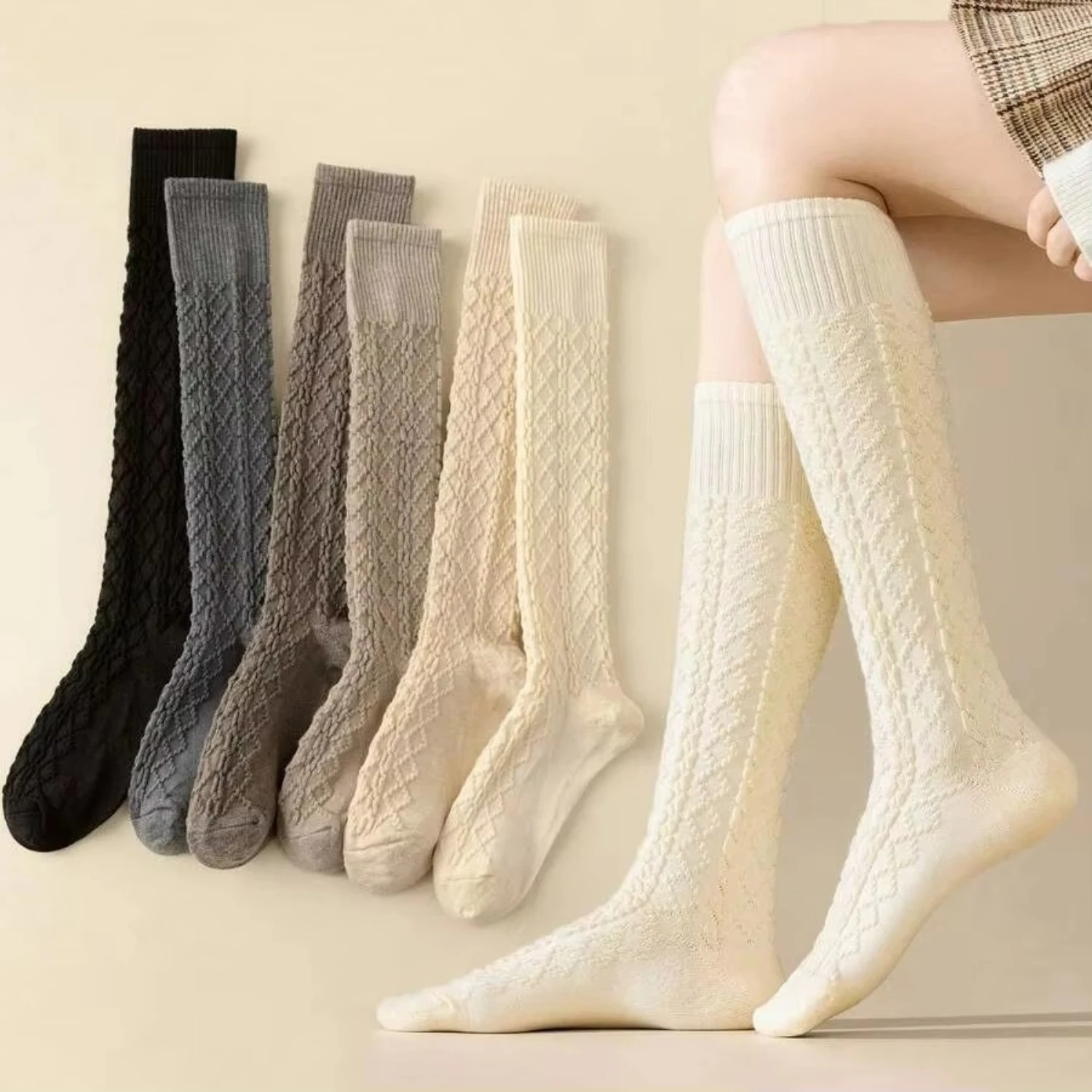 3/6 pairs of fashionable women's socks, high elasticity, home socks, multifunctional socks, suitable for daily use.