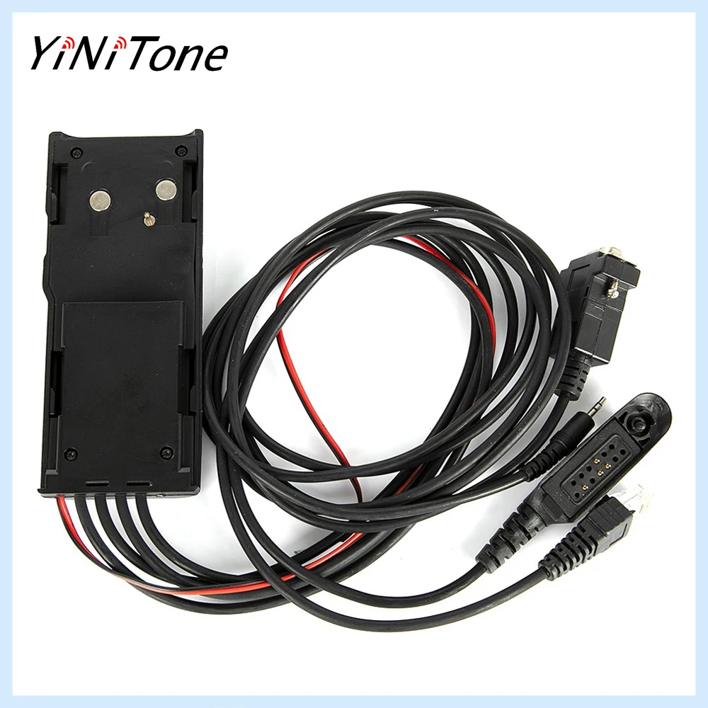 

5-in-1 Programming Cable for Motorola GP88, GP300, GP328, GM300 - Easy Setup, No RIB, Multiple Adapters, Supports Various Models