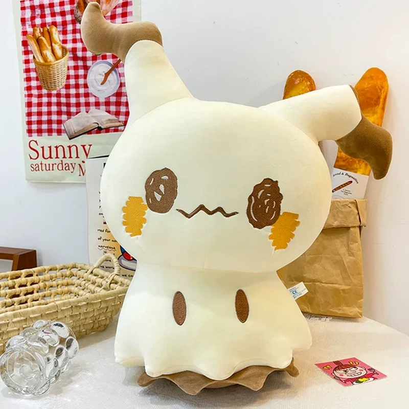 35/55/75cm Cute Mimikyu Plush Doll PokéMon Soft Stuffed Toy Cartoon Elf Throw Pillow Sleep Companion Home Decor Birthday Gifts