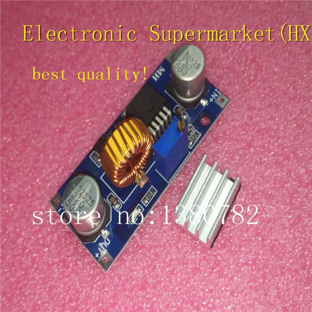 10pcs/lots XL4015 5A High power 75W DC-DC adjustable step-down module+LED Voltmeter Power supply module