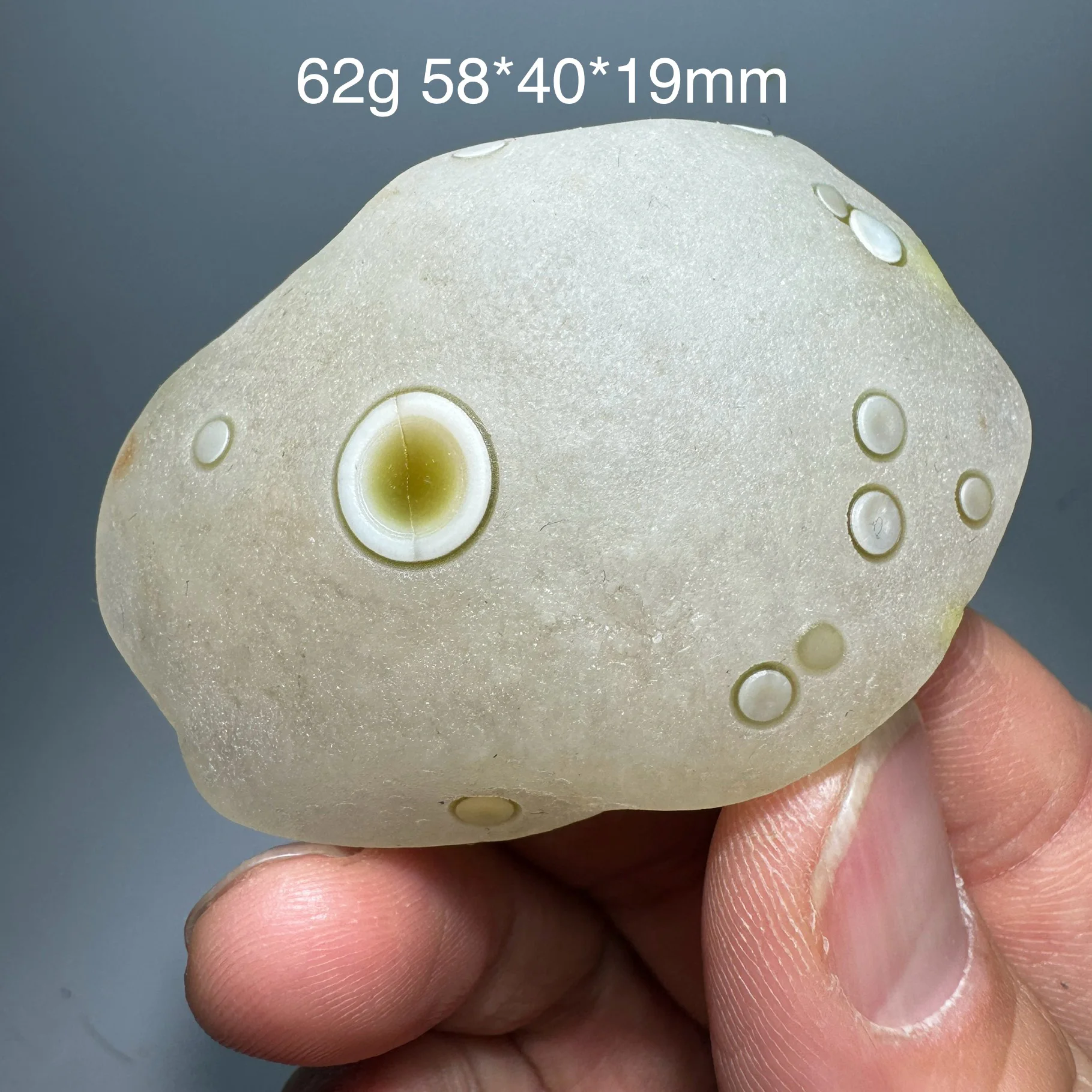 62g Natural Gobi Agate Alxa Eye Rock Mineral Specimen Energy Crystal Chakra Reiki Healing Stone Garden Decor