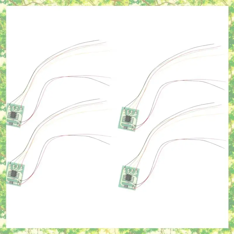 친환경-4Pcs DIY 스케일 건설 모래 테이블 모델 회로 기판 신호등 신호 모델 HO 스케일 기차 철도 Miniat