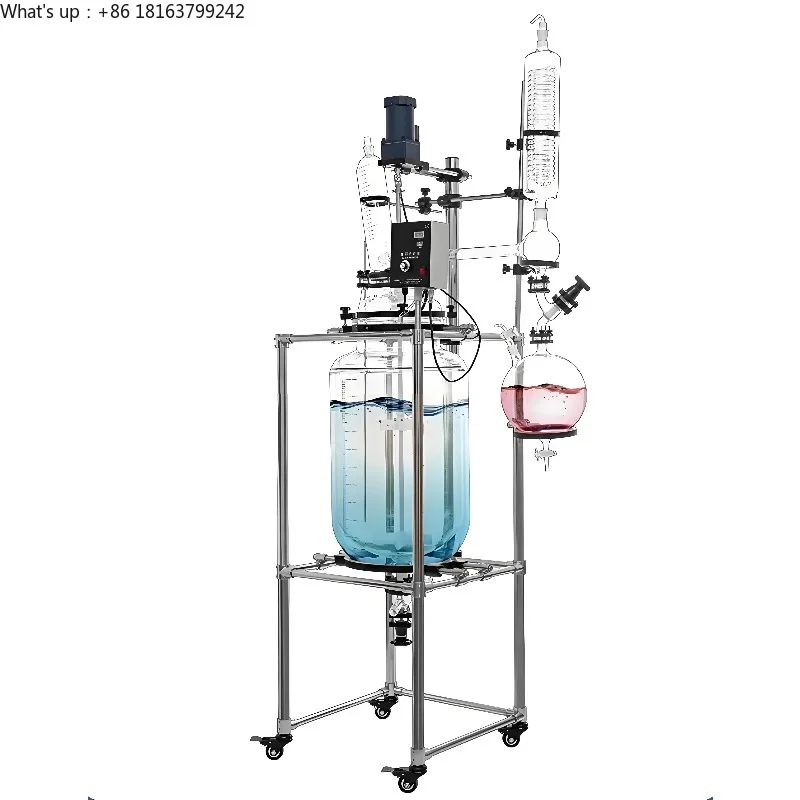 

5L 10L 20L 30L 50L 100L 150L Laboratory High Pressure Chemical Reactor Jacketed Double Layer Glass Reactor Sintered Glass Filter