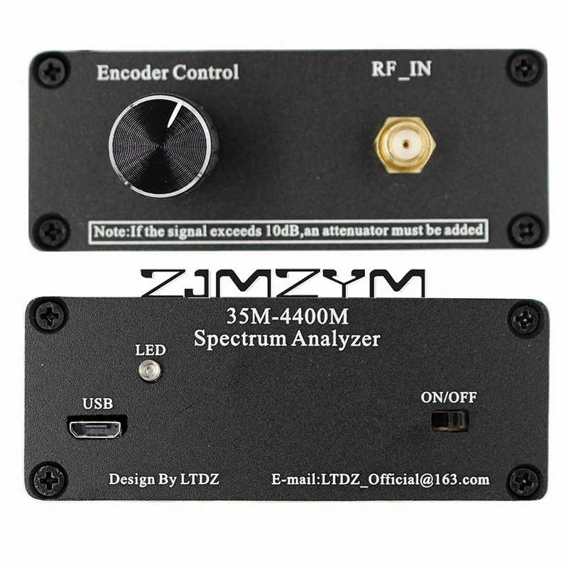 Spectrum Analyzer 35M-4400M Big LCD Screen Wireless Signal Detector for Radio WiFi GSM Camera Search Full-Range RF Detector