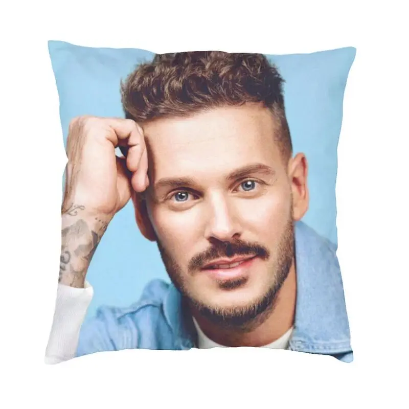 Fashion Idol Matt Pokora Throw Pillow Cover Home Decorative Custom Square Actor Cushion Cover 45x45 Pillowcover for Living Room