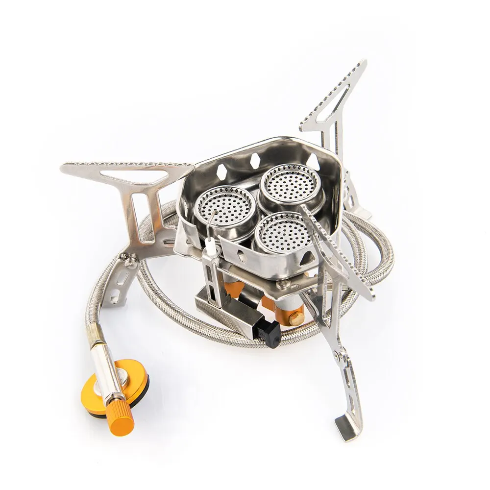 Widesea Camping Tourist Brenner 6800 W Gasherd Kochgeschirr Tragbarer Ofen Picknick Grill Tourismusbedarf Outdoor-Erholung