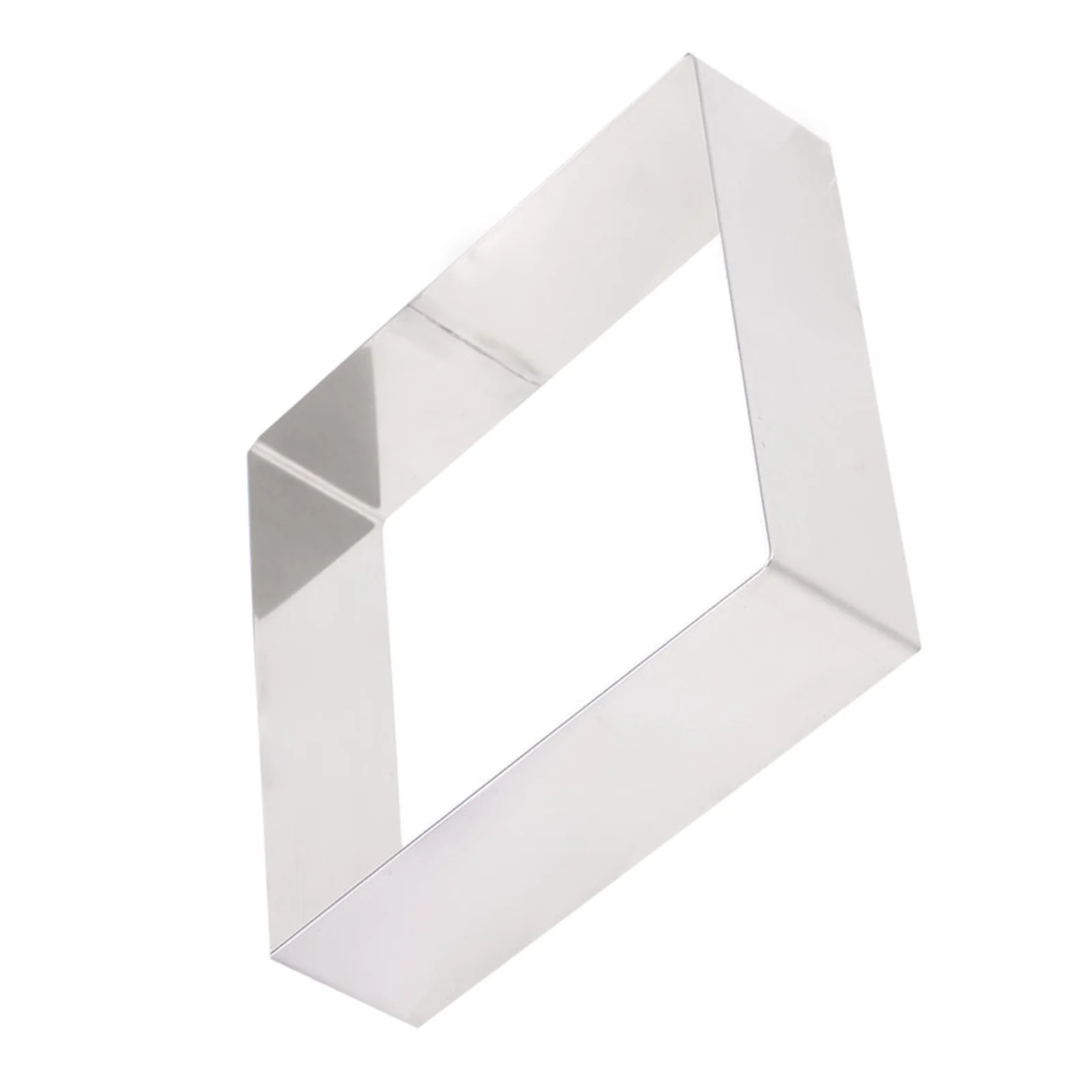 พิมพ์เค้กสแตนเลสขนาด 10 นิ้ว รูปวงรี สำหรับทำขนมหวาน มูส เครื่องมืออบขนม ทำอาหาร DIY ใช้ซ้ำได้ สีเงิน