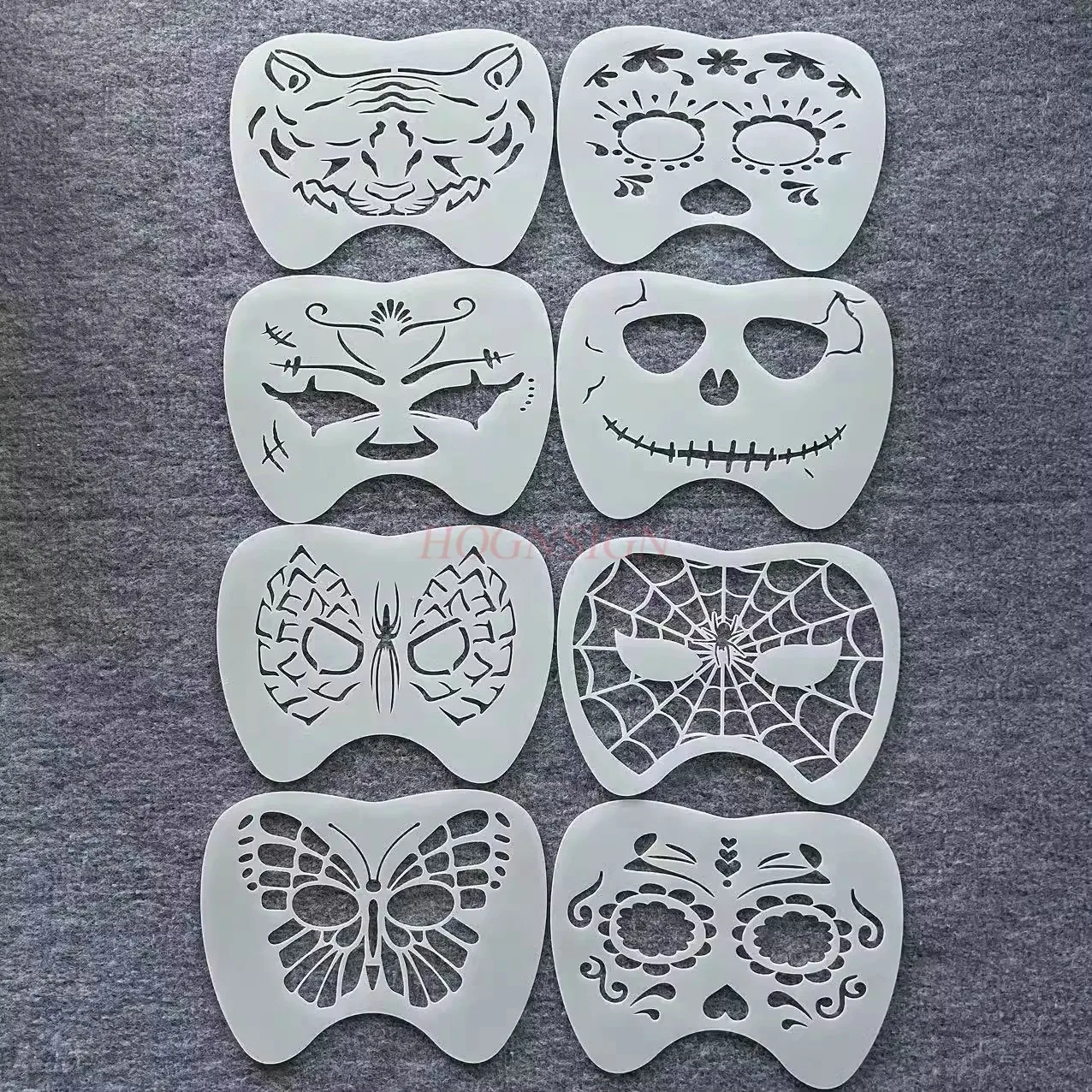 1pcs New party dance festival hollow pattern facial painting tattoo auxiliary template stage makeup hollow template ruler