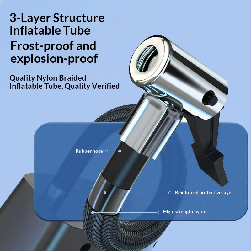 Wireless Car Inflator Pump Rechargeable for Tires of Bicycles, Cars, Motorcycles and Balls Portable Air Pump