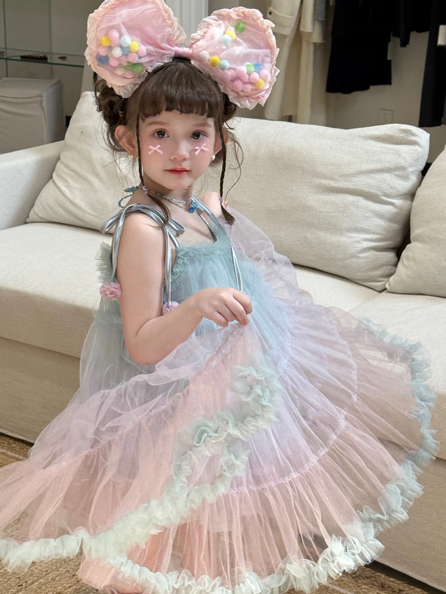 vestido-de-nina-estilo-princesa-con-degradado-de-color-nuevo-modelo-de-verano-vestido-amarillo-crema-sin-tirantes-con-cintu