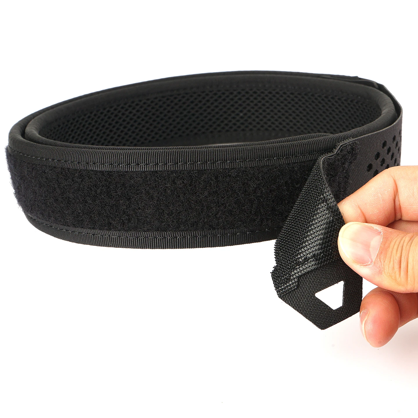 TUSHI New 3.8cm Tactical Inner Belt for Men Premium Nylon Rigid Hook & Loop Straps 95cm to 135cm Unbuckled Belt Male Waistband