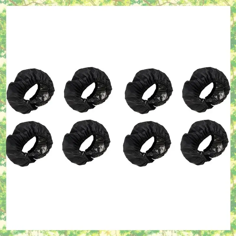 

T84C-8X Baby Stroller Wheel Cover Dustproof Wheelchair Tire Protector Infant Pushchair Pram Wheel Anti-Dirty Cover 20CM