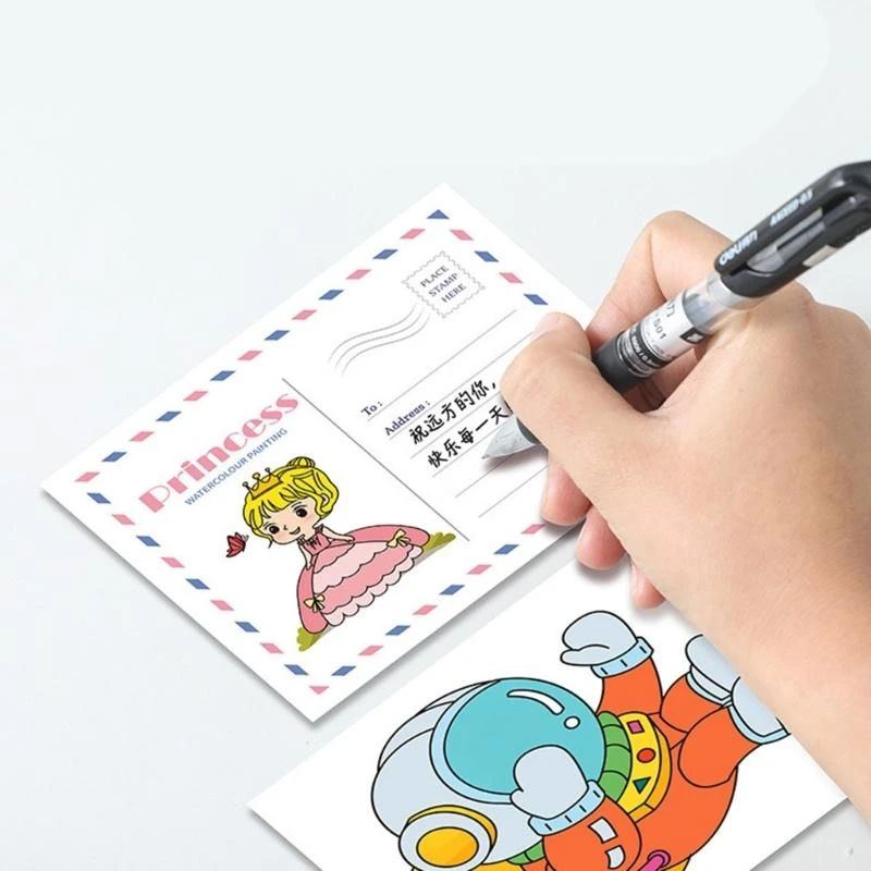  Water Coloring Books for Kids Age 4-8, Pocket Watercolor Painting Book Kits for Toddlers Children Water Color Paint Set