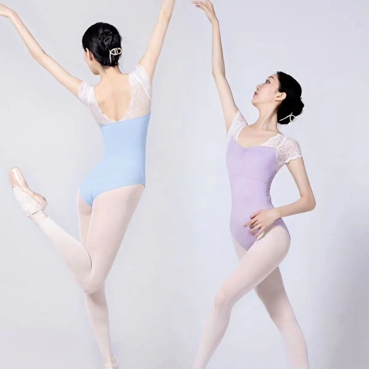 Justaucorps de ballet élégant pour femmes, vêtements de ballet pour adultes, design en dentelle noire, haute qualité, 03, pratique