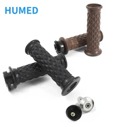 New Universal 7/8'' 22mm anti-slip Vintage Motorcycle Cafe Racer Refit Motorbike Rubber Handle Bar Grips With Blance Block