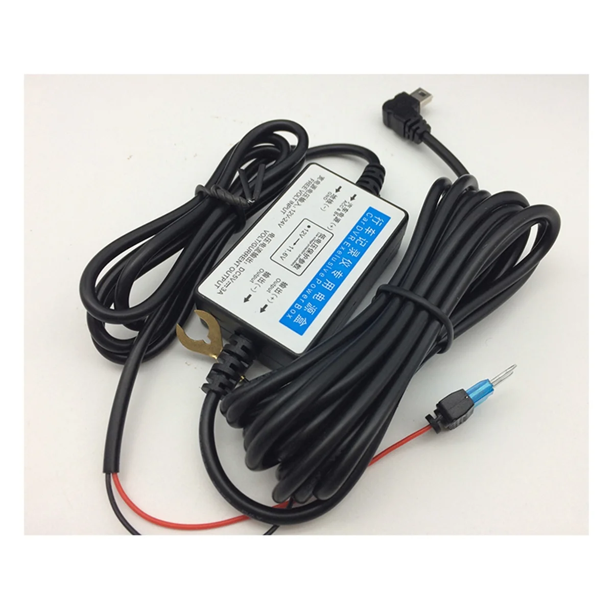 車のダッシュカムワイヤー12/24Vから5V車のダッシュカムワイヤー3.2mミラーDVRハードワイヤーケーブルキットビデオレコーダーミニマイクロUSB充電器ライン