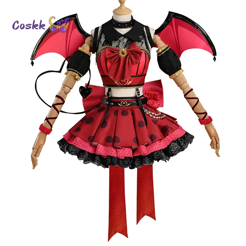 

Маленький Дьявол Котори Минами Косплей Lovelive Косплей Костюм Милая Девушка Женская Школьная Форма Хэллоуин Карнавальные Вечерние Наряды