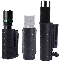 Tactical Baton Pouch Pepper Spray Pouch Holder Molle Clip Open Top Duty Mace Spray Holster Flashlight Case Hunting Accessories