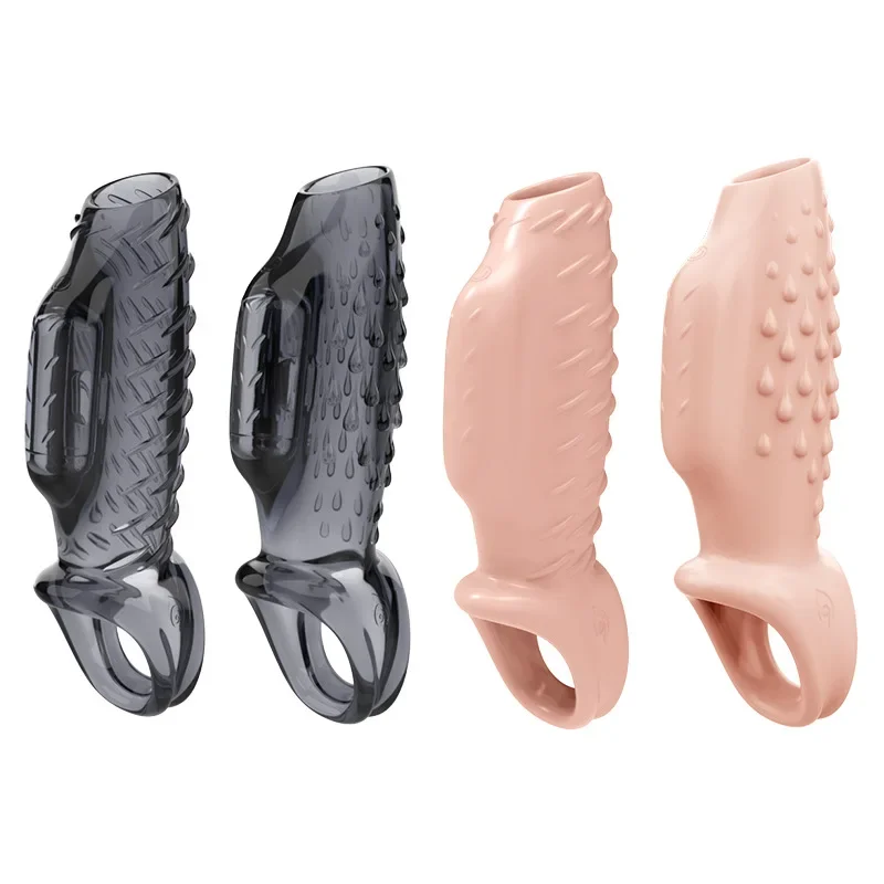 Penis Enlarging and Balding Cover with Vibration Delayed Ejaculation Enhances Strength Sex Toy for Men