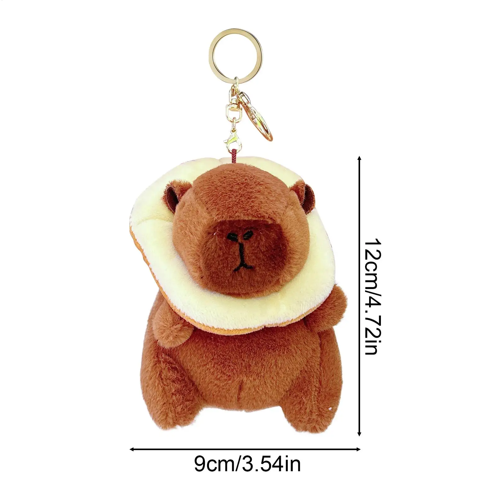 Capybara พวงกุญแจของเล่นตุ๊กตาการ์ตูนสัตว์ตุ๊กตากระเป๋า Charm พวงกุญแจอุปกรณ์เสริมสําหรับกระเป๋าสตางค์กระเป๋าถือกระเป๋านักเรียน