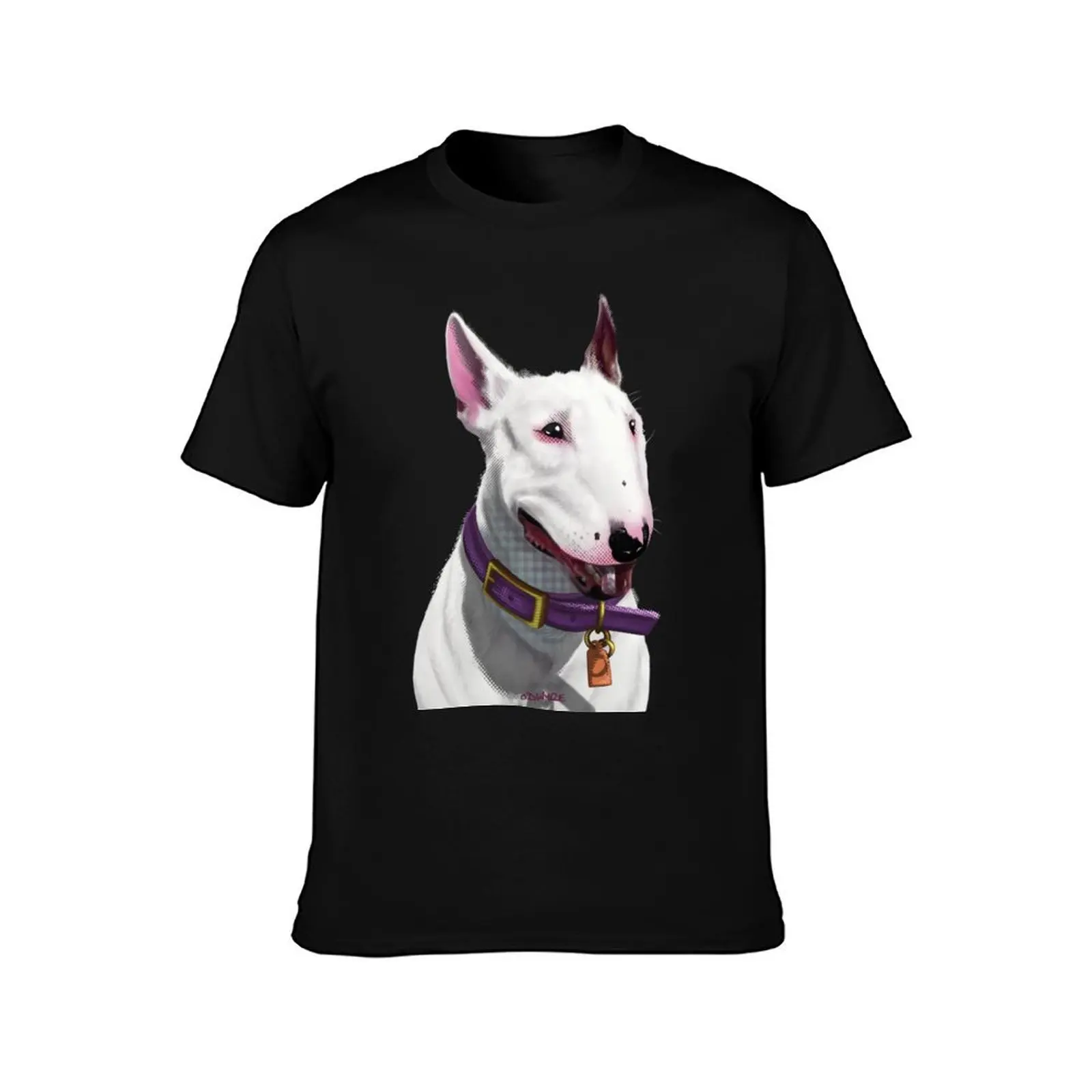 Bull Terrier T-Shirt rapper graphic tees boys animal print luxury designer mens t shirt graphic