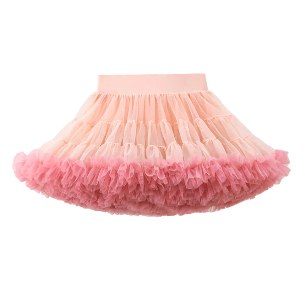 MiDee Ballet Tulle Tutu gonna per ragazza Kid Sweet Wave Selvedge Dance gonne Party Performance Dress per bambini 30 + Mulit Color