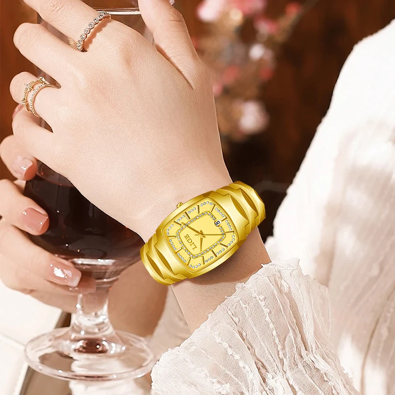 LIGE Top Brand Luxury Quartz Woman Watch Simple Fashion Diamond Elegant Ladies Casual Ceramic Strap Waterproof Watches for Women